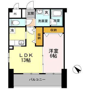 ハピオ葵(1LDK/3階)の間取り写真