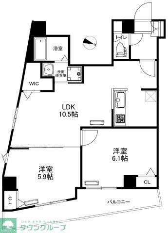 ルミナス西日暮里(2LDK/8階)の間取り写真