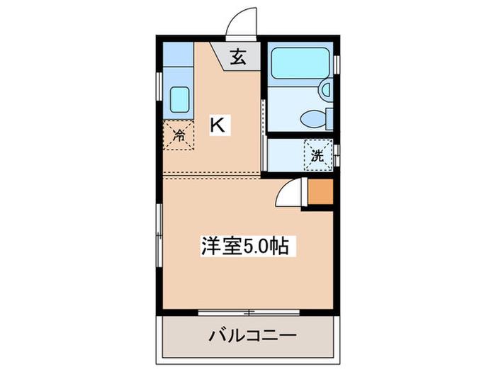 メゾンマサミ(1K/1階)の間取り写真