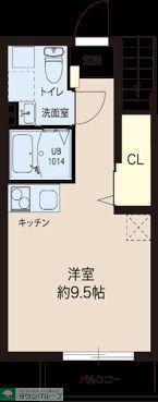 レピュア成増レジデンス(ワンルーム/1階)の間取り写真