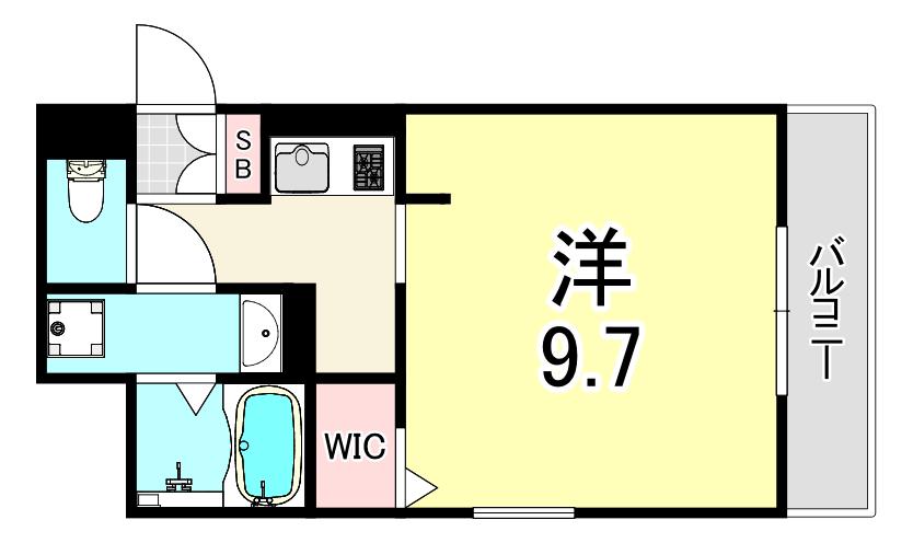 サニーコンフォート(1K/1階)の間取り写真