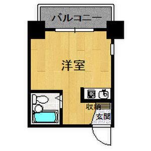 アーバンウェーブ新道(ワンルーム/5階)の間取り写真