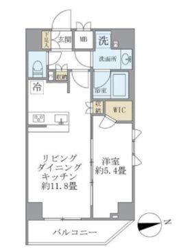 PREMIER秋葉原イースト(1LDK/5階)の間取り写真