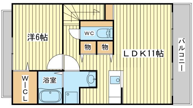 レジデンス白鳥(1LDK/2階)の間取り写真
