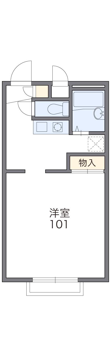 レオパレス加古川イースト(1K/2階)の間取り写真