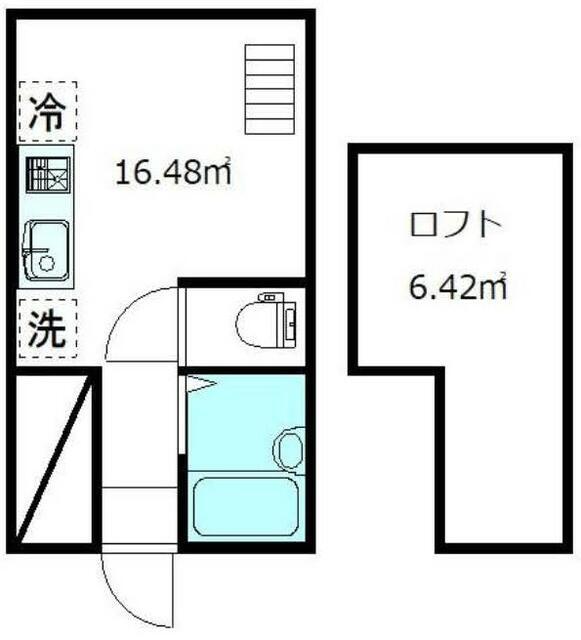 クオーレ西馬込(ワンルーム/1階)の間取り写真