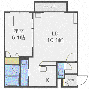 プレシャスレジデンス元町(1LDK/2階)の間取り写真