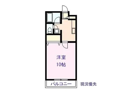 太茂ハイツ(1K/1階)の間取り写真