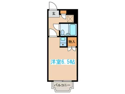 マノアール世田谷(ワンルーム/3階)の間取り写真
