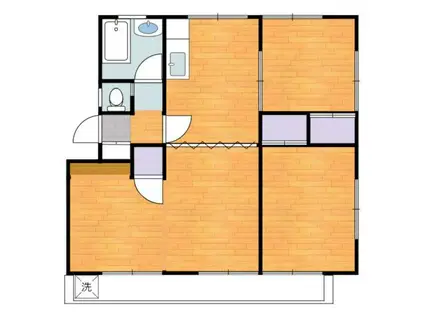 第1ホープマンション(4DK/5階)の間取り写真