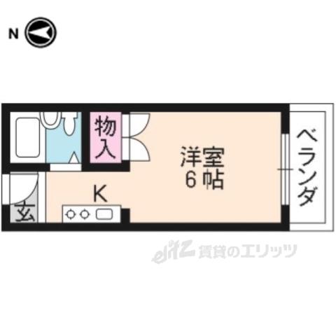 レジデンス紫苑(1K/3階)の間取り写真
