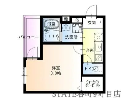 フジパレス深江橋南II番館(1K/1階)の間取り写真