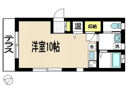 エム ワイ メゾン(ワンルーム/2階)の間取り写真