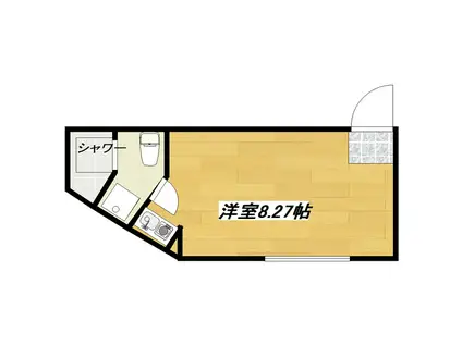 SEELE新小岩(ワンルーム/2階)の間取り写真