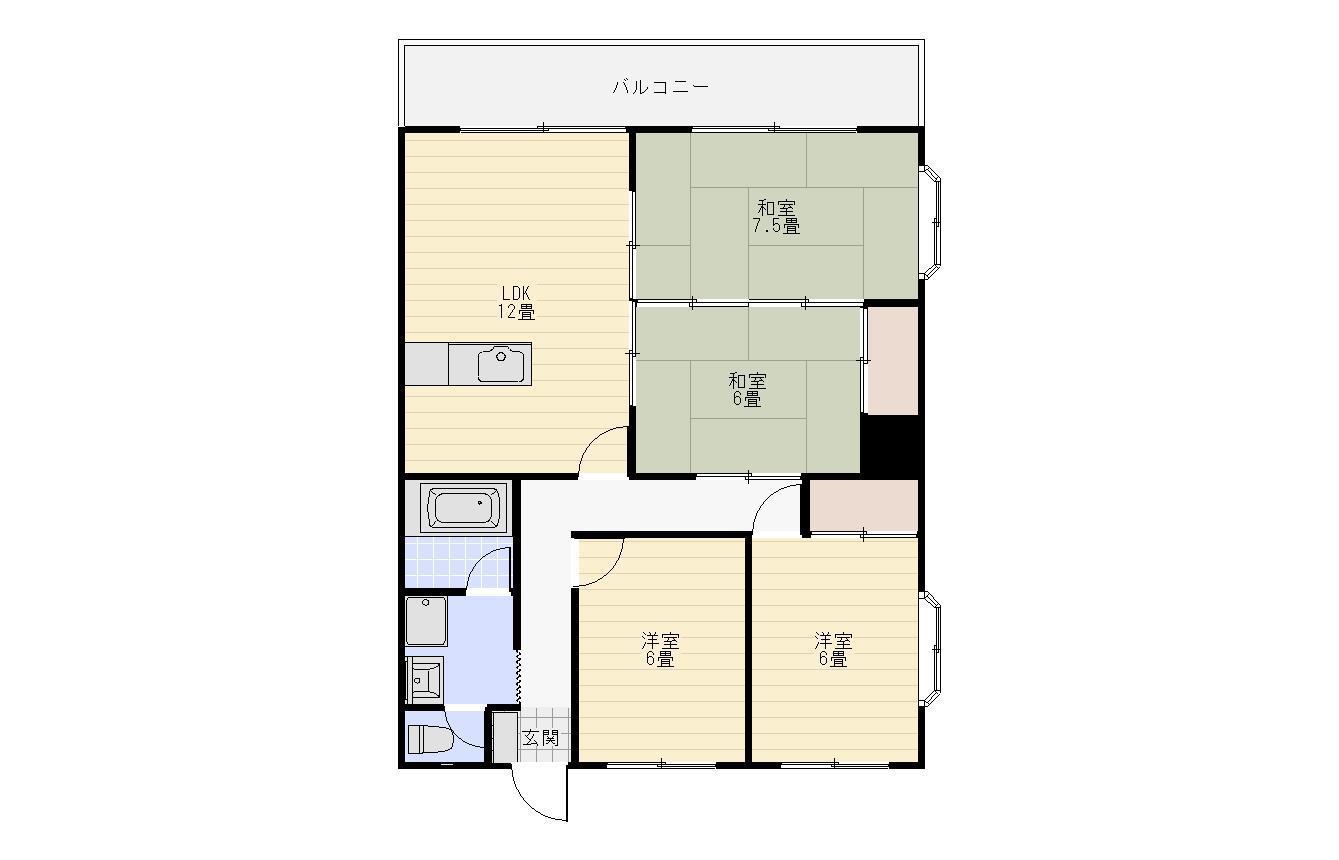 KARAKO・HEIGHTS(4LDK/7階)の間取り写真