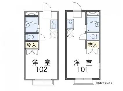 ルミエール(1K/3階)の間取り写真
