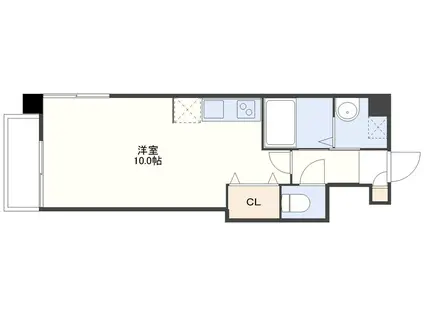 モントアレ新大工(ワンルーム/5階)の間取り写真