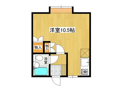 MINTハウス(ワンルーム/2階)の間取り写真