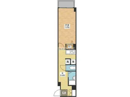 MODERN PALAZZO 眼鏡橋(1K/5階)の間取り写真