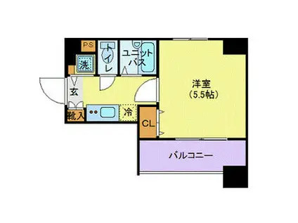 エクシム東日本橋(1K/7階)の間取り写真