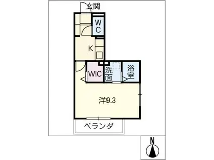 アルバグランデ鶴舞(1K/1階)の間取り写真