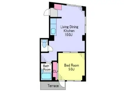 TBハイム(1LDK/1階)の間取り写真