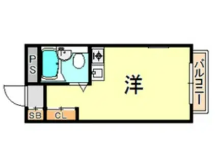 アルビオン西明石(ワンルーム/4階)の間取り写真