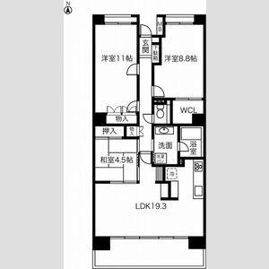 スペクトル舟津 弐番館(3LDK/4階)の間取り写真