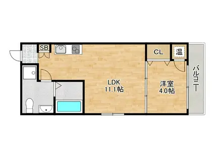 F MAISON LORE I番館(1LDK/2階)の間取り写真