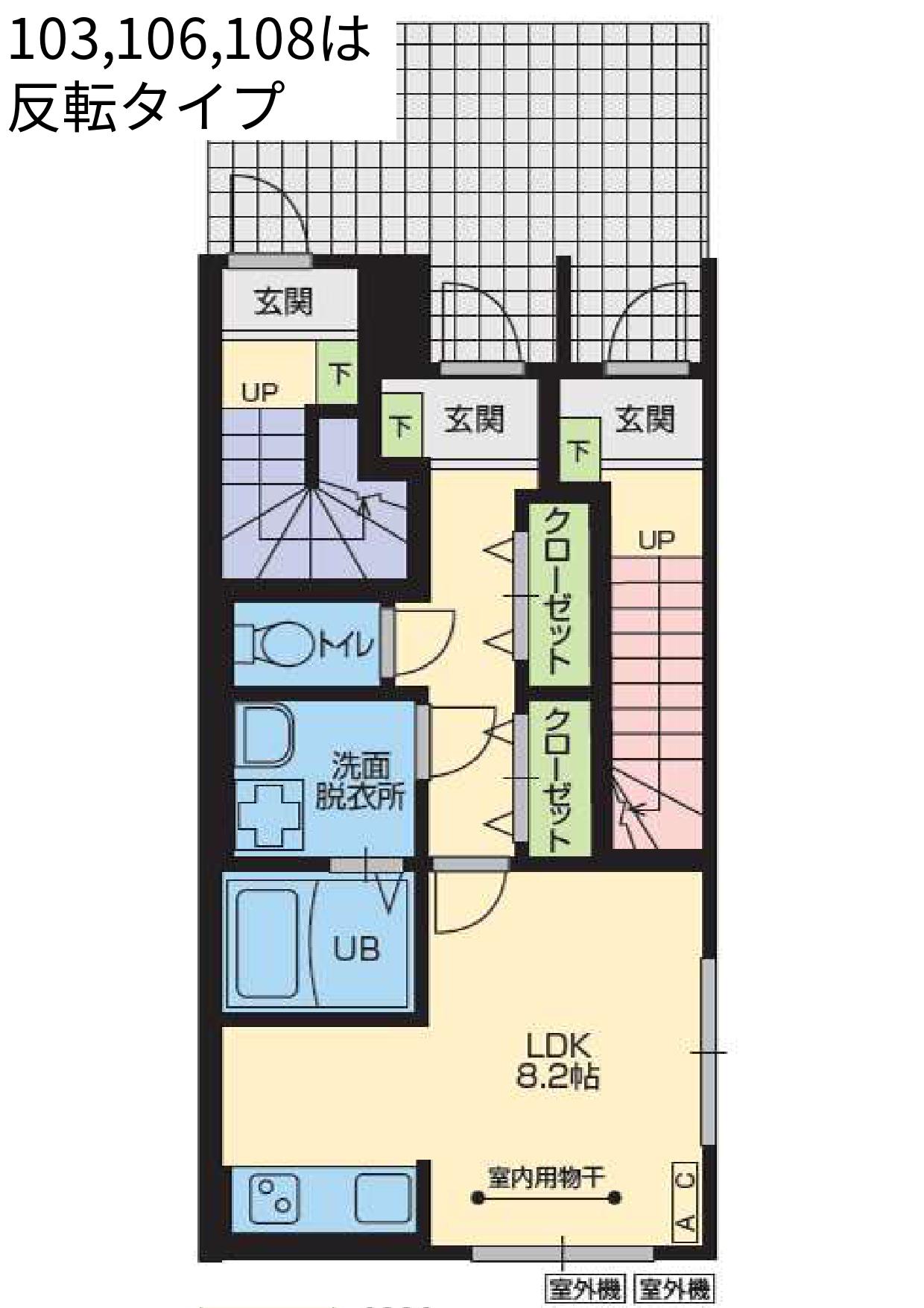 泉町3階建て VIVIANA TOP(ワンルーム/1階)の間取り写真