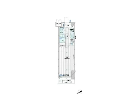 メインステージ野方駅前(1K/1階)の間取り写真