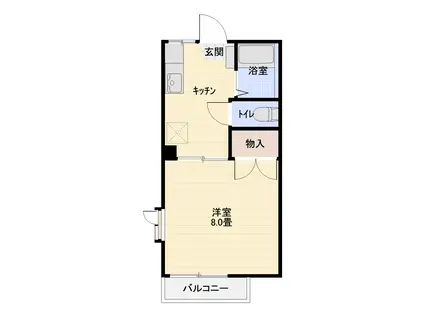 アーバン元今泉(1K/1階)の間取り写真