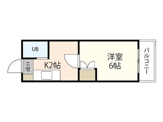 章栄NO10(1K/3階)の間取り写真