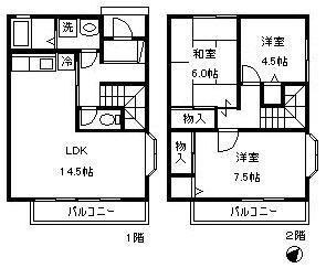 エクセル八雲(3LDK/1階)の間取り写真