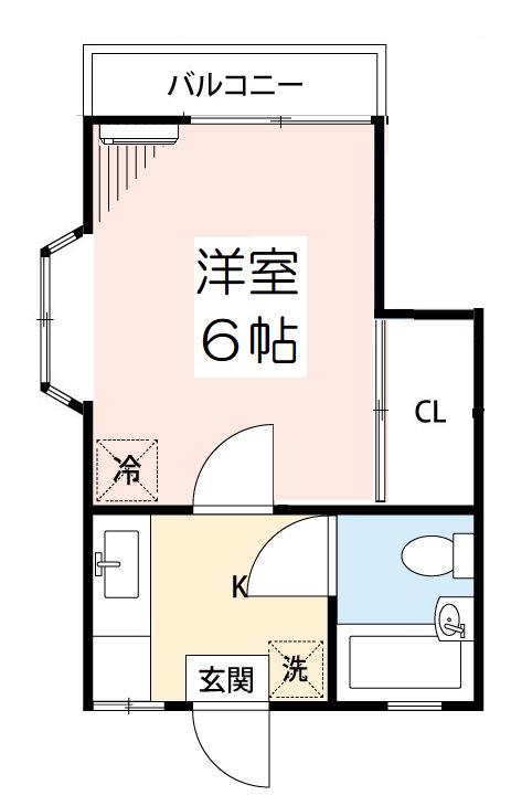 ファーストメゾン(1K/2階)の間取り写真
