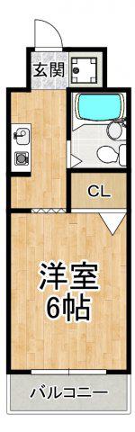 プリメールFUJIWARA(2K/3階)の間取り写真