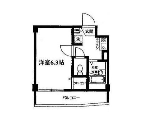 メゾン石神東池袋(1K/1階)の間取り写真
