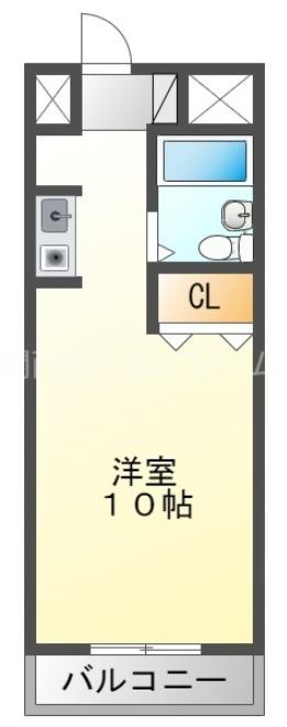 リバーサイド門真(ワンルーム/2階)の間取り写真