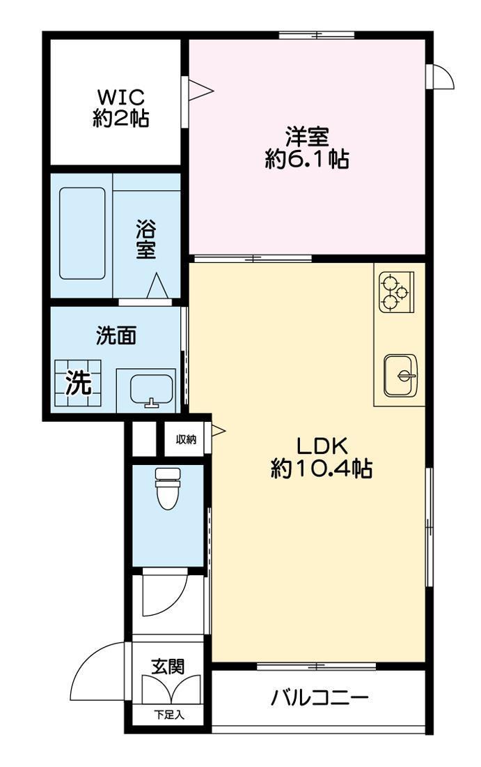 グリーンメゾン浦和(1LDK/3階)の間取り写真