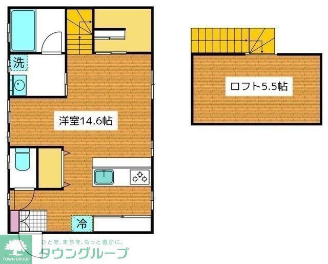 コーポロペス(ワンルーム/2階)の間取り写真