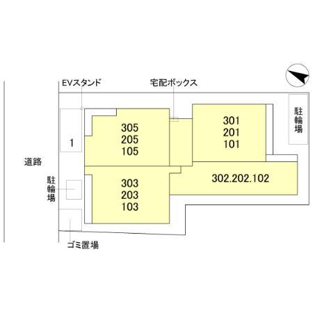 D-RESIDENCE岡町(2LDK/3階)の間取り写真