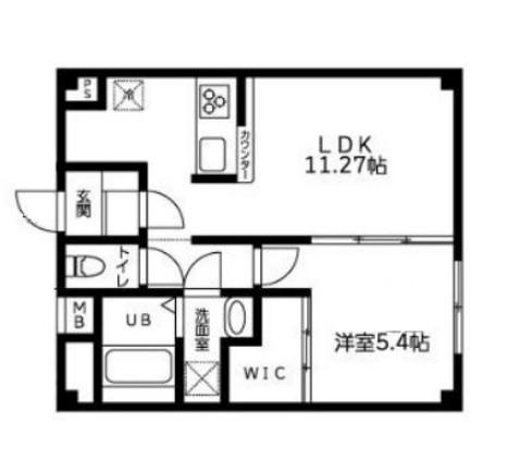 ウィズリー押上(1LDK/2階)の間取り写真