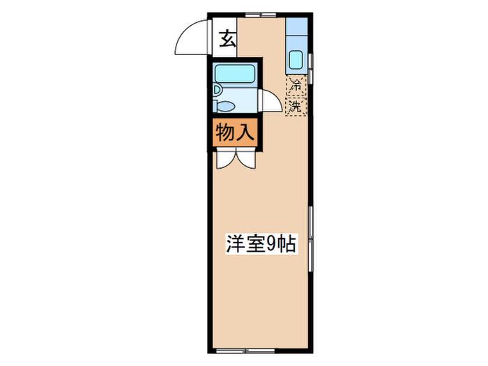 プチメゾンM(ワンルーム/2階)の間取り写真