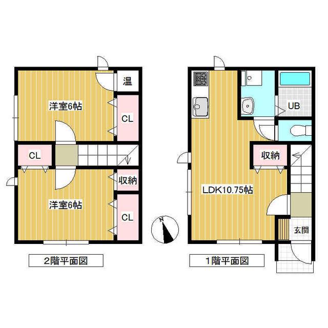 プリムラコートIII(2LDK/1階)の間取り写真