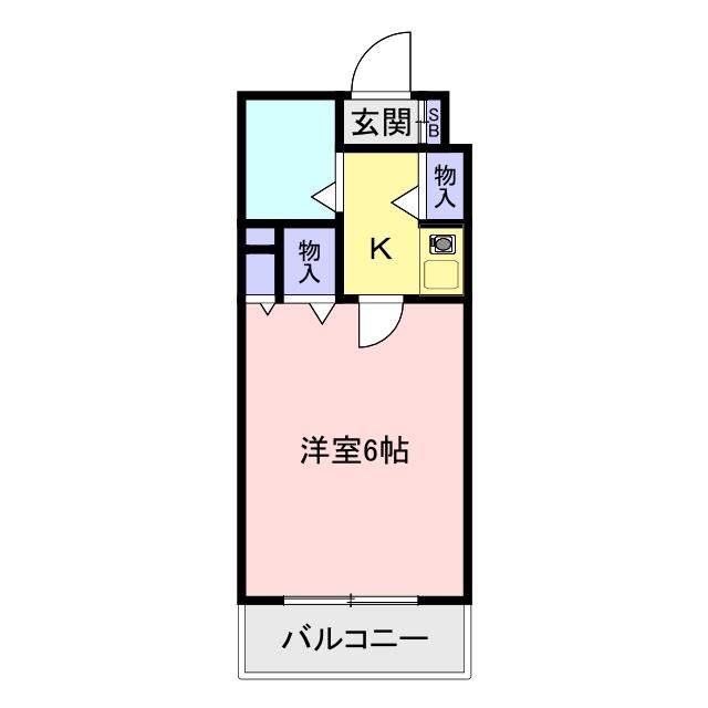 サンウイロー朝霞(ワンルーム/1階)の間取り写真