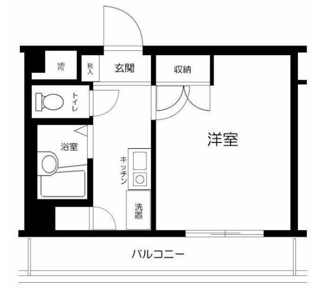 サンテミリオン芦花公園(1K/6階)の間取り写真