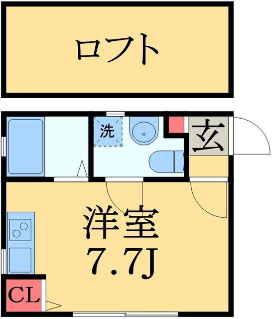 LOAPLATA千葉寺(ワンルーム/2階)の間取り写真