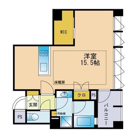 THE APARTMENT HAKATA(ワンルーム/7階)の間取り写真