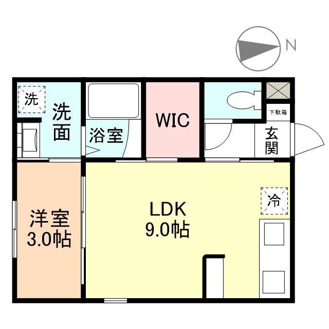 INTEGRAL大泉I(1LDK/2階)の間取り写真
