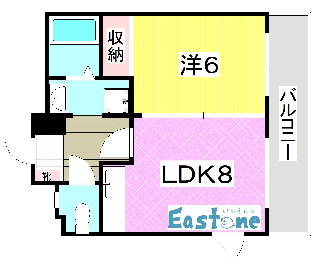 KS COURT(1LDK/3階)の間取り写真